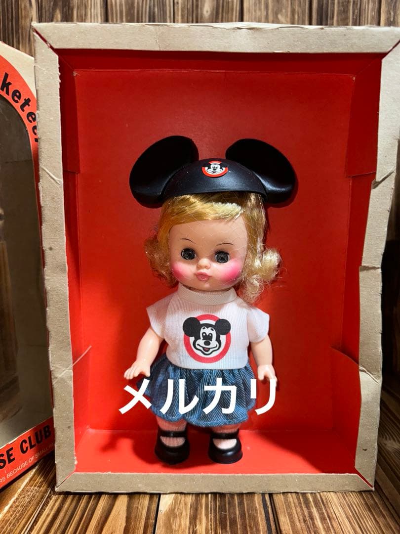 1970 ヴィンテージ マウスケティア ドール フィギュア スリープアイ 女の子