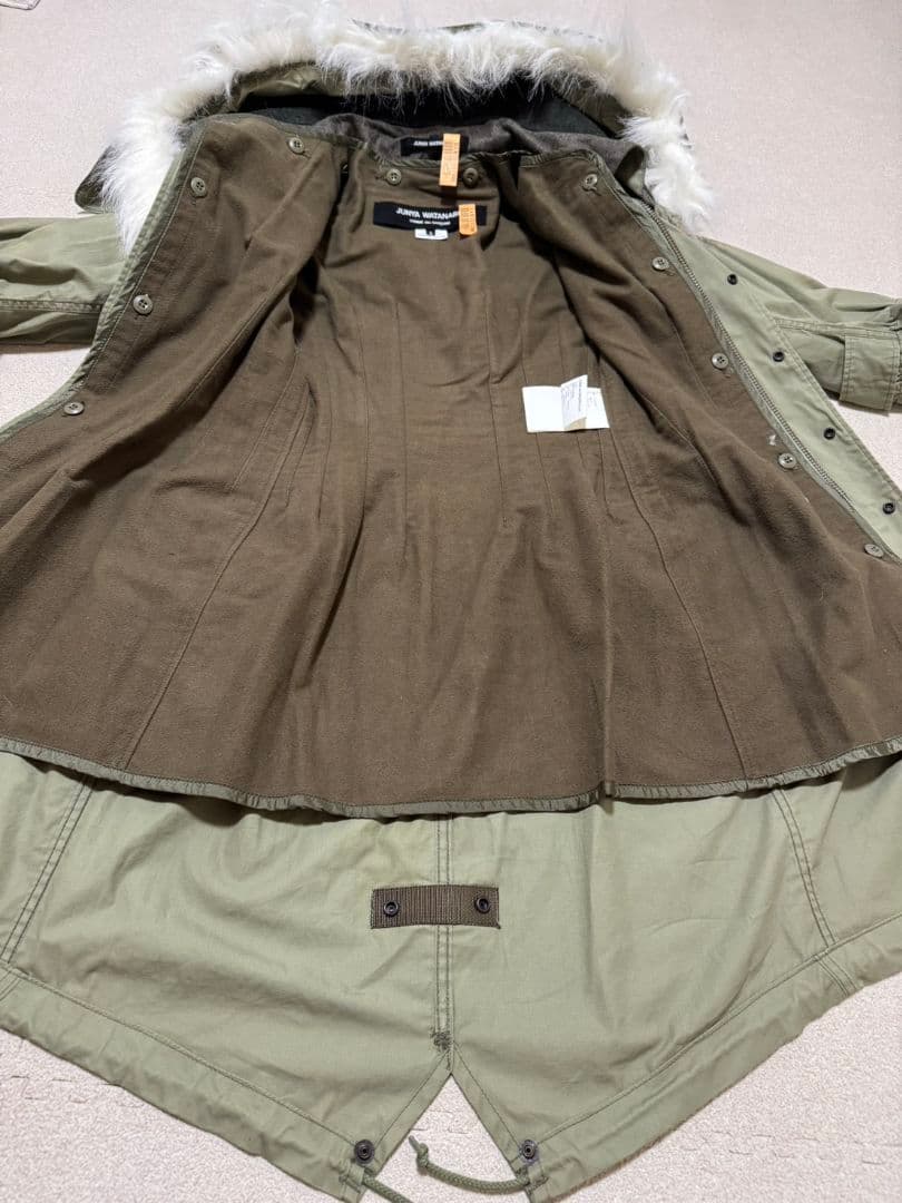 ジュンヤワタナベコムデギャルソン ファー付きモッズコート