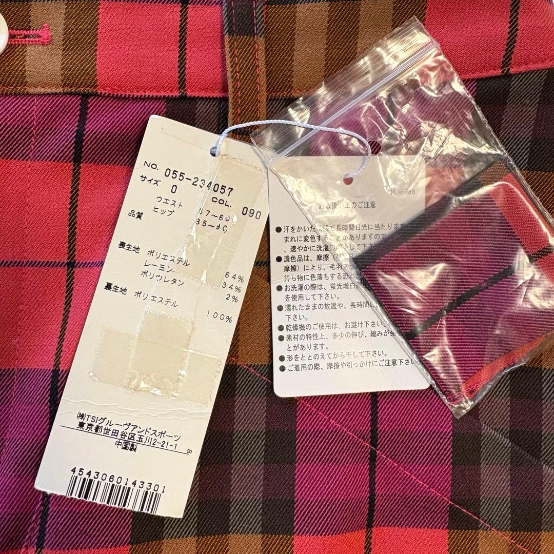 新品未使用品✨パーリーゲイツ S 0 ピンクベース ロゴ刺繍 ゴルフ スカート