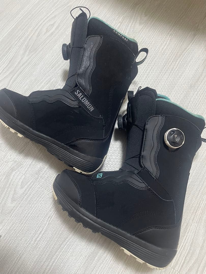 かみむー　　美品　Salomon 子ども用スノーボードブーツ ブラック