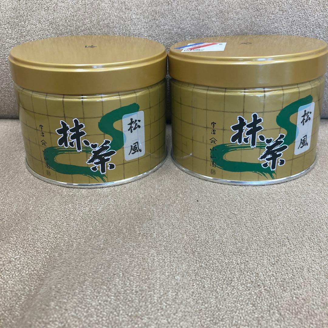 抹茶 宇治抹茶 山政小山園 松風 薄茶 150g 新品　2個セット
