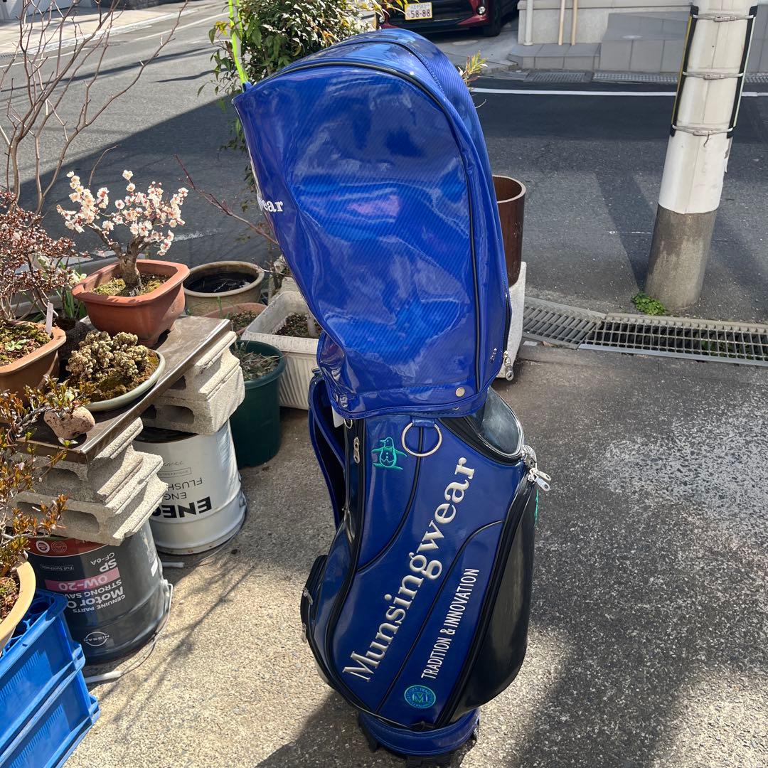 Munshigear 青 キャディバッグ
