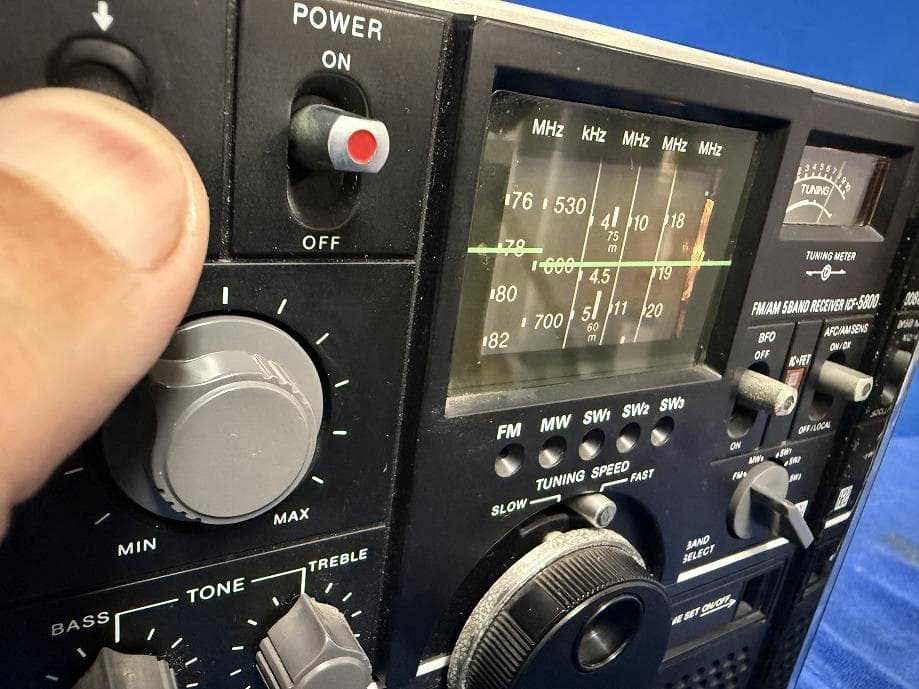SONY IC-5800 FM/AMラジオ受信機 動作確認動画有り