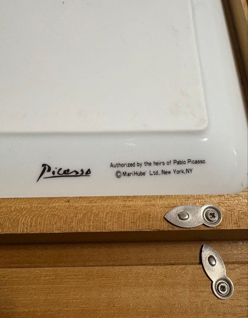 パブロ・ピカソ Pablo Picasso 陶板画 額装 抽象画 34×41.5