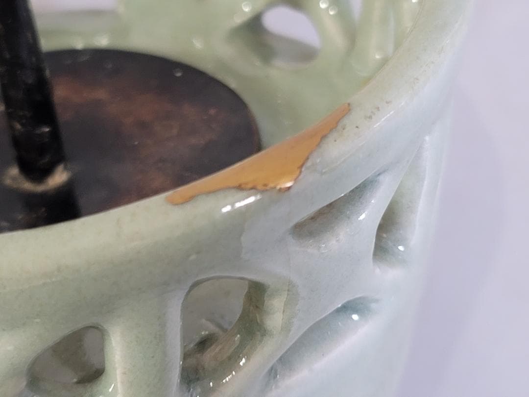 古美術 中国 天龍寺 青磁 燭台 茶道具伝来