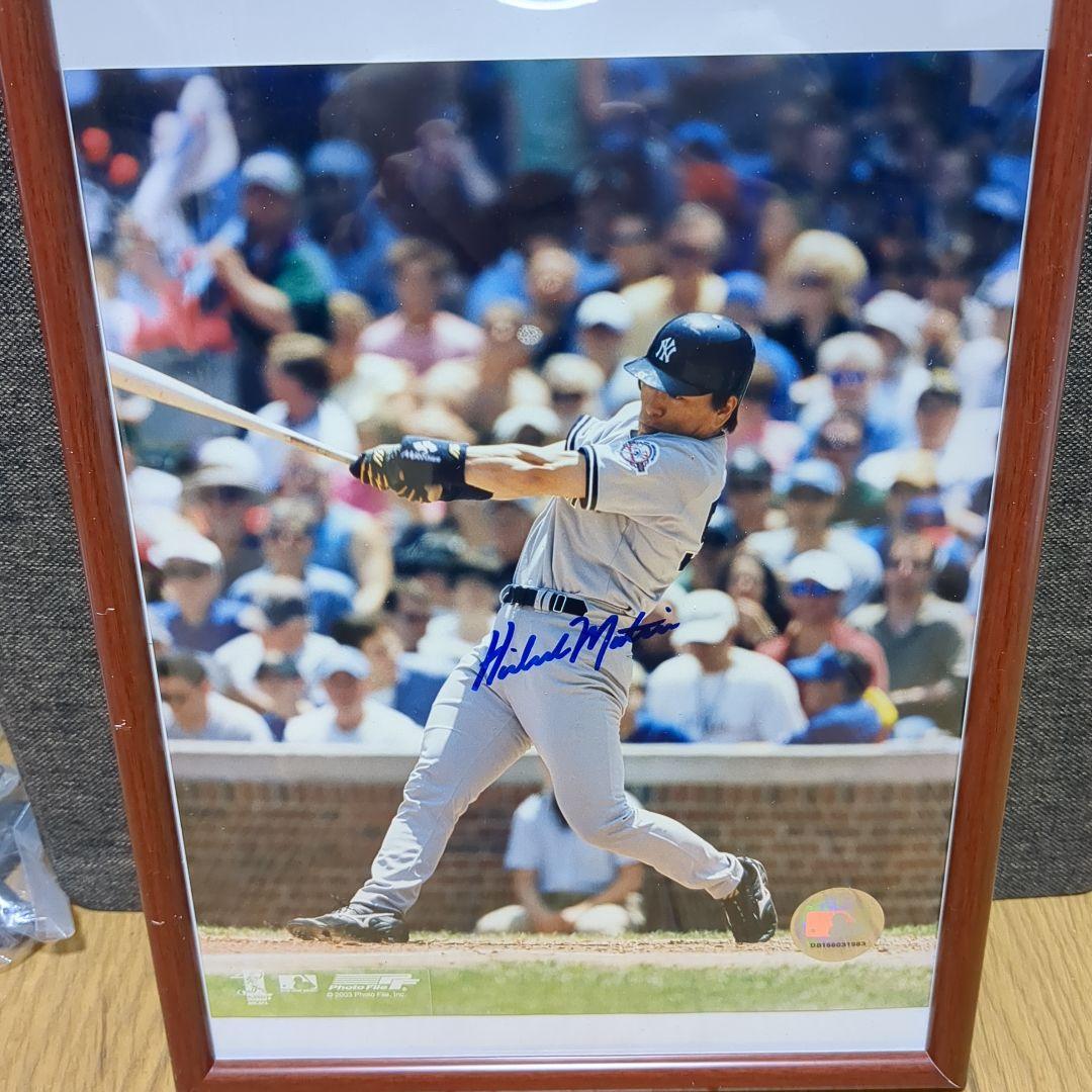 松井秀喜 直筆サイン入りフォト ニューヨーク・ヤンキース
