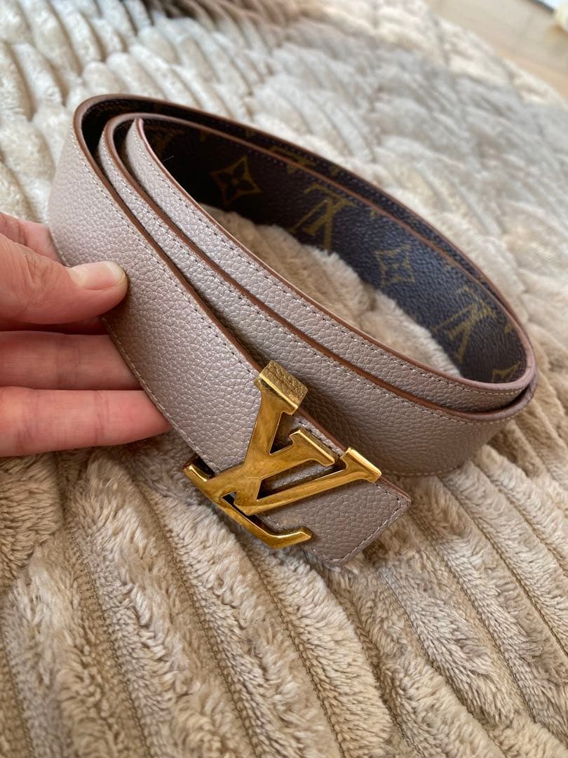 Louis Vuitton ベージュ リバーシブルベルト