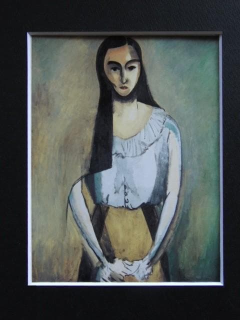 アンリ・マティス、『イタリア女』、希少画集画、状態良好、新品木製額・額装付