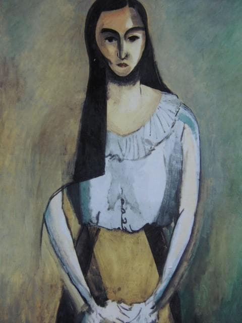 アンリ・マティス、『イタリア女』、希少画集画、状態良好、新品木製額・額装付