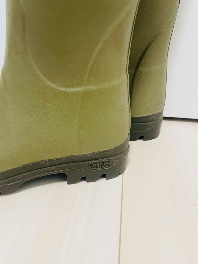 美品　ルシャモー ラバーブーツ レインブーツ LE CHAMEAU