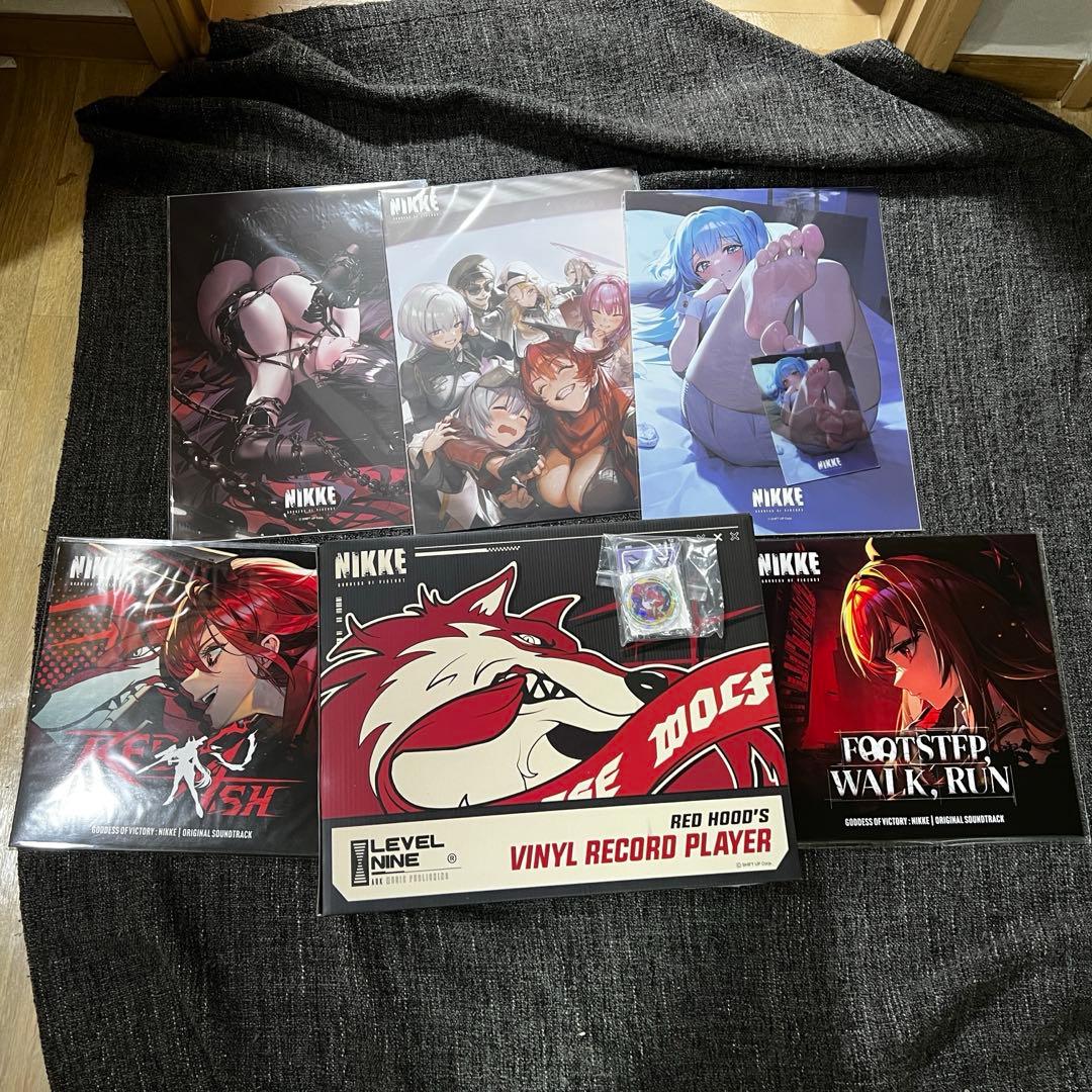 勝利の女神 NIKKE レッドフード LPプレイヤー & レコード 特典付き