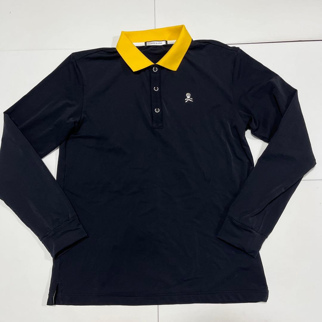 MARK&LONA マークアンドロナ 長袖ポロシャツ 黒 46