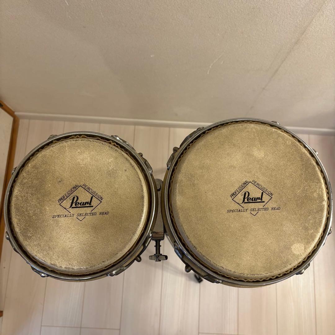 【スタンド付】Pearl パール ボンゴ プロフェッショナル パーカッション