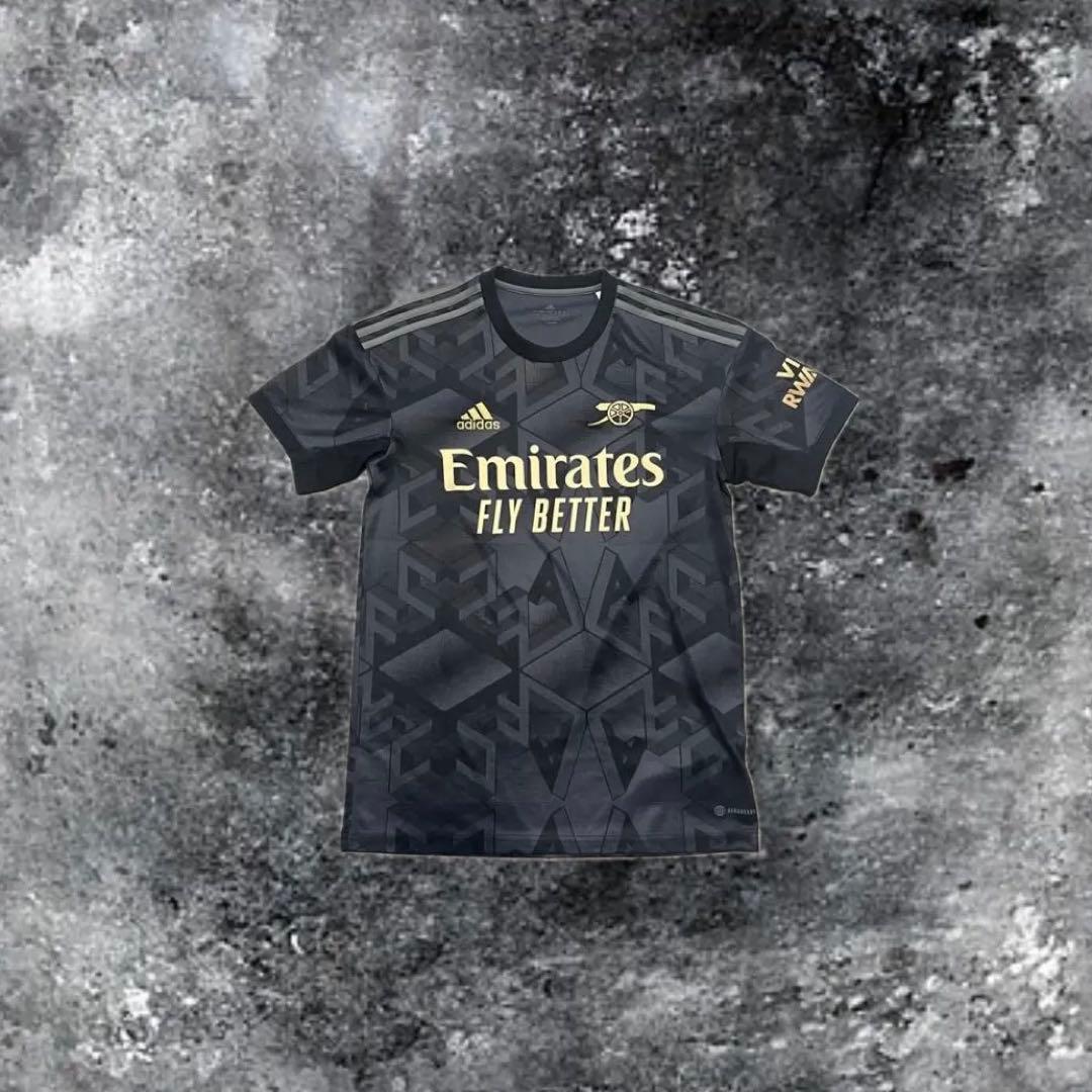 アディダス アーセナル 22 / 23 アウェイ ユニフォーム 黒 金