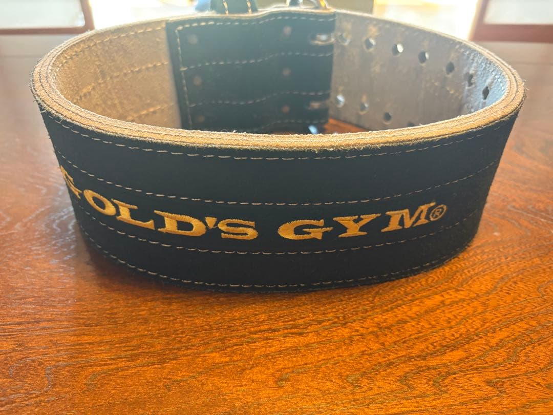 GOLD'S GYM トレーニングパワーベルト　2ピンMサイズ