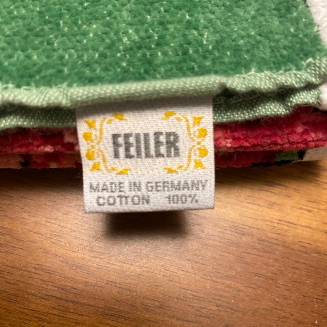 FEILER バスタオル 花柄デザイン2枚組