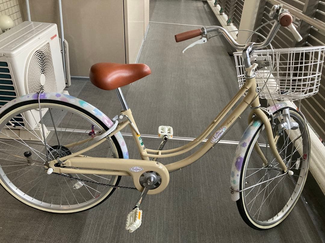 リコリーナ　シティサイクル ベージュ 24インチ