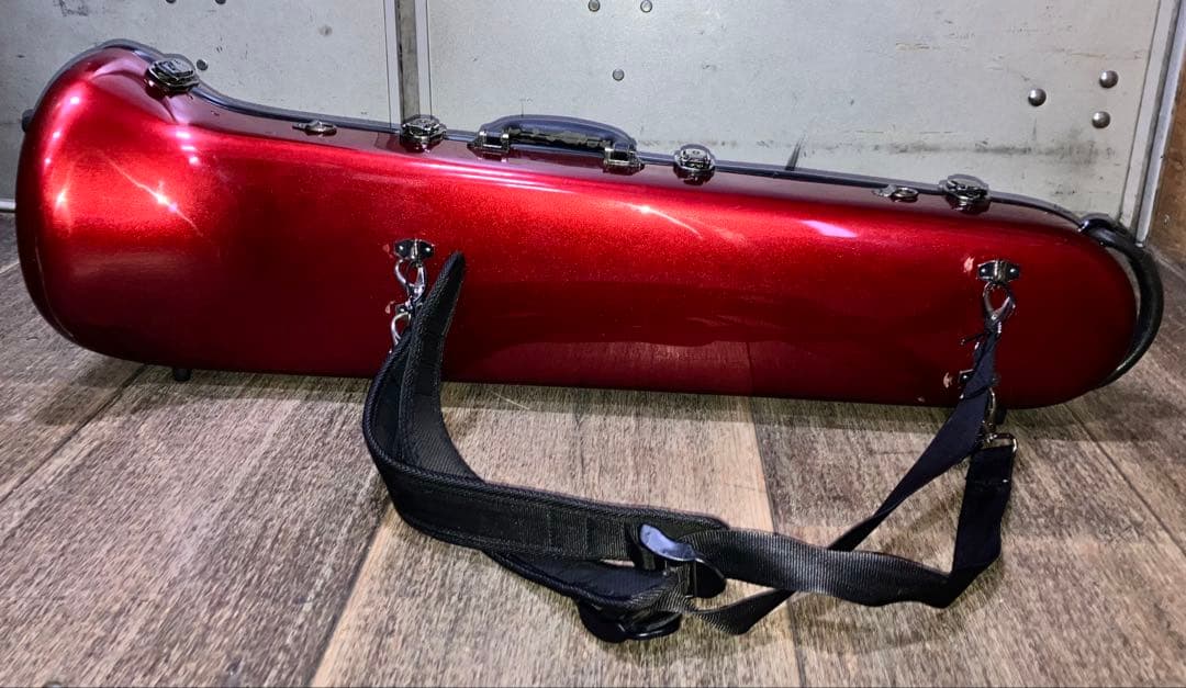 THE MARCATO トロンボーン ハードケース 鍵付き レッド