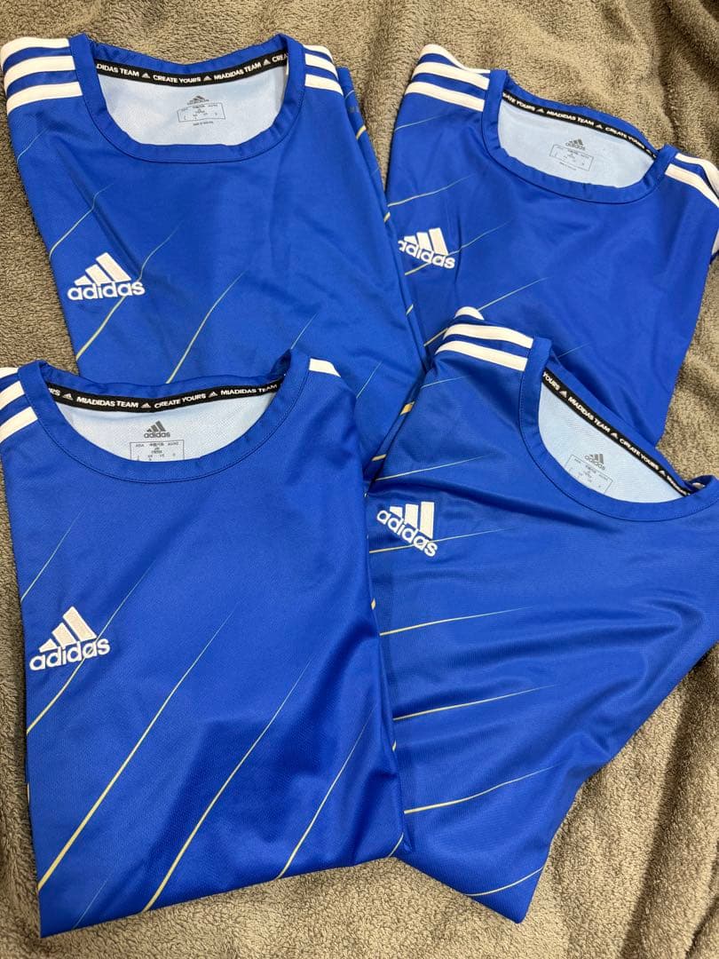 【本日限定価格】adidas アディダス サッカーウェア ユニフォーム ブルー