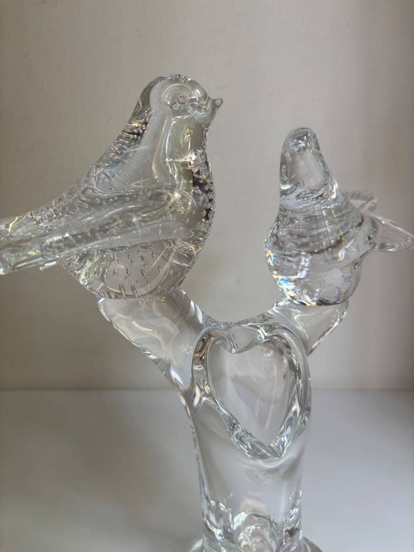 ヴィンテージ　北欧ガラス　スウェーデン gullaskruf グラスクルフ　鳥