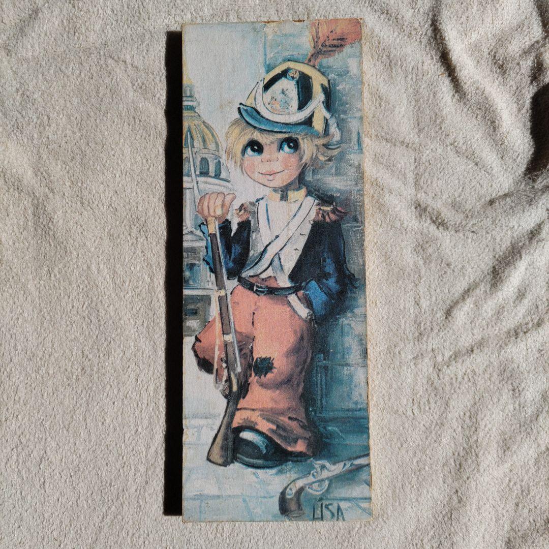 ミシェルトーマス（Lisa ）子供の兵士 合板プリント壁掛け