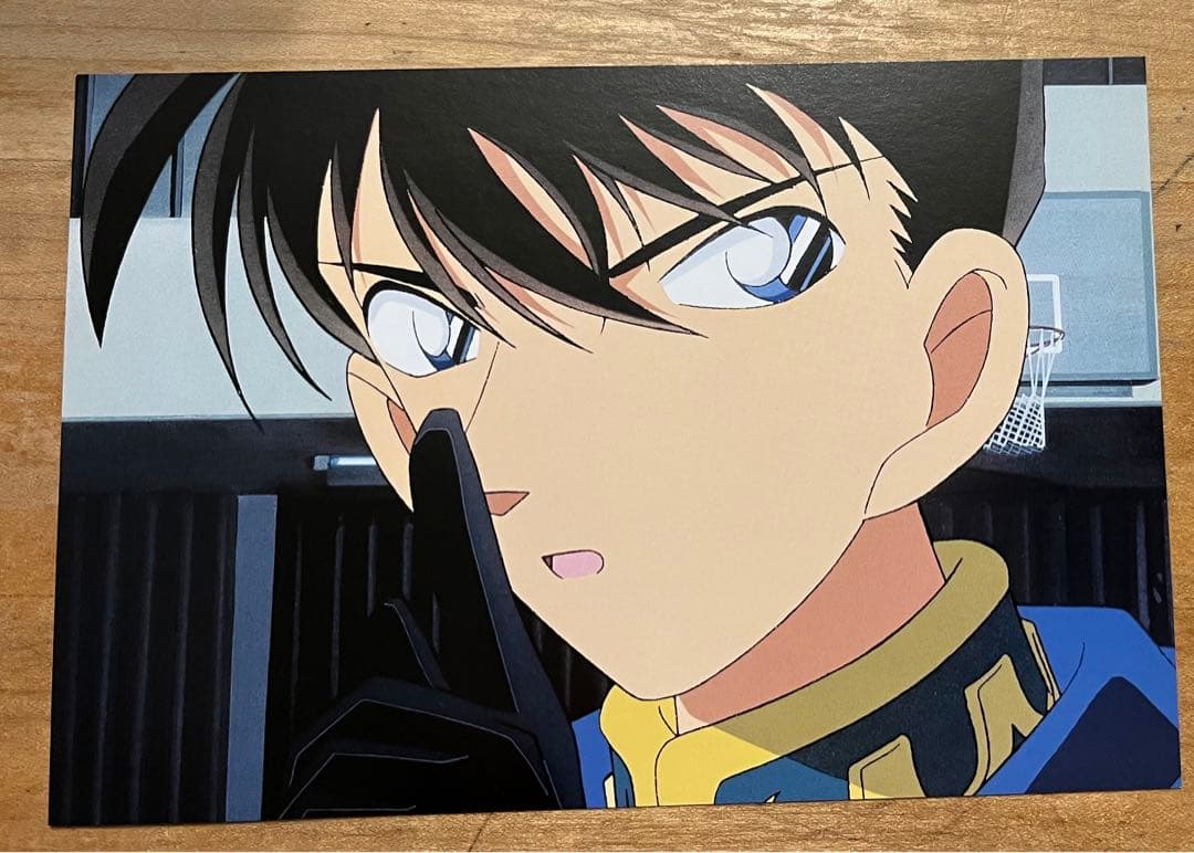 名探偵コナン　工藤新一　ポストカード　黒衣の騎士　貴重品　人気柄　年代物　激レア