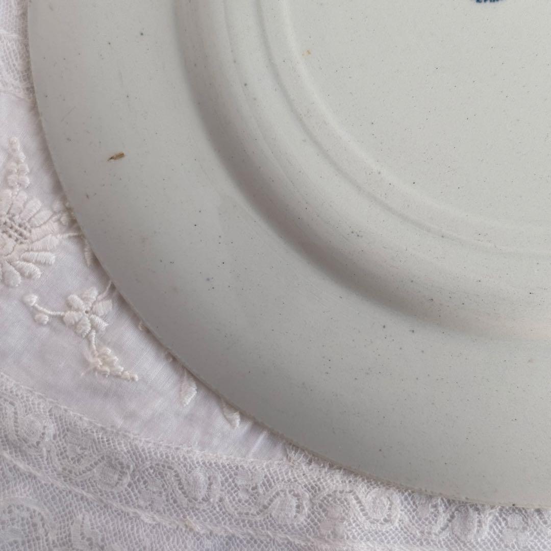 フランスアンティーク　クレイユモントロー　ローザ　 Creil 平皿