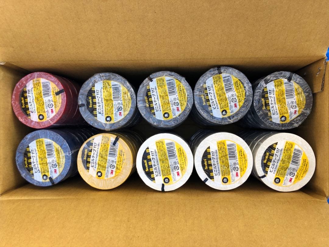 Scotch ビニールテープ 117 100個