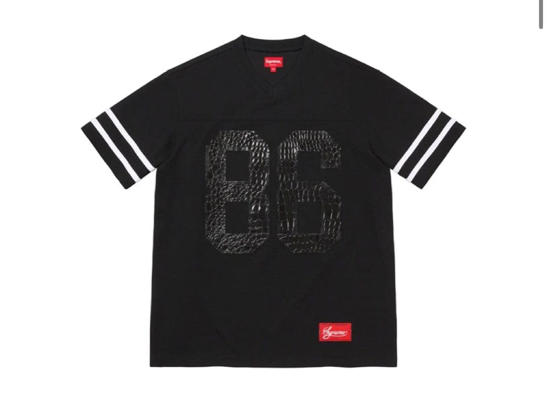 シャツ Supreme Faux Croc Football Jersey Black