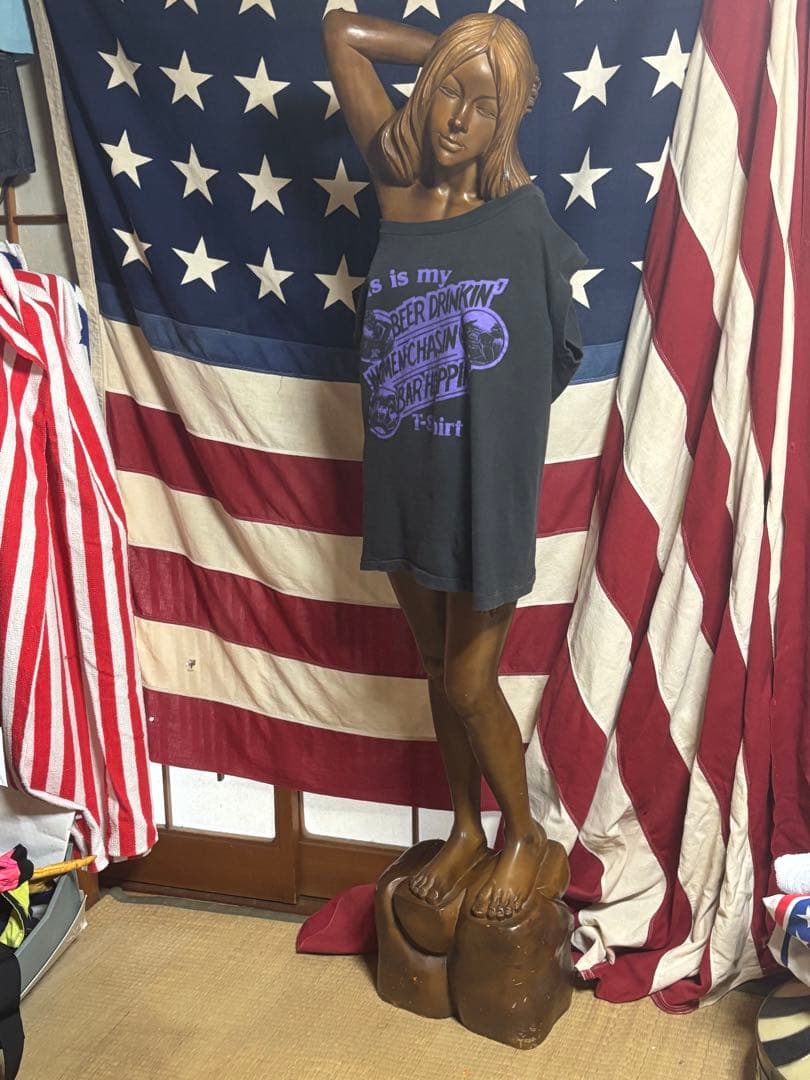 ビンテージ6070s頃等身大木彫りセクシーエロ女体レアは美人はプレイボーイ