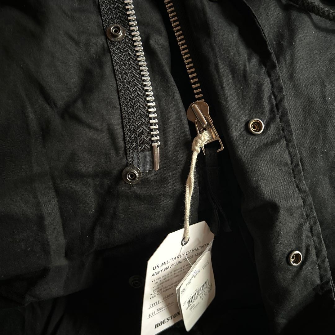 未使用 HOUSTON M-51 フィッシュテールパーカー BK XXXS
