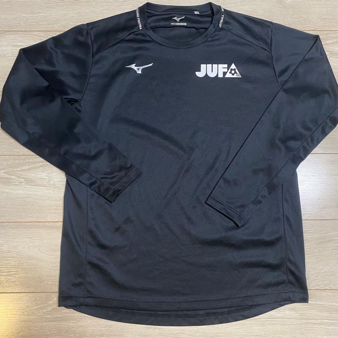 【支給品】全日本大学サッカー選抜　Mizuno 長袖シャツ 2XL ブラック