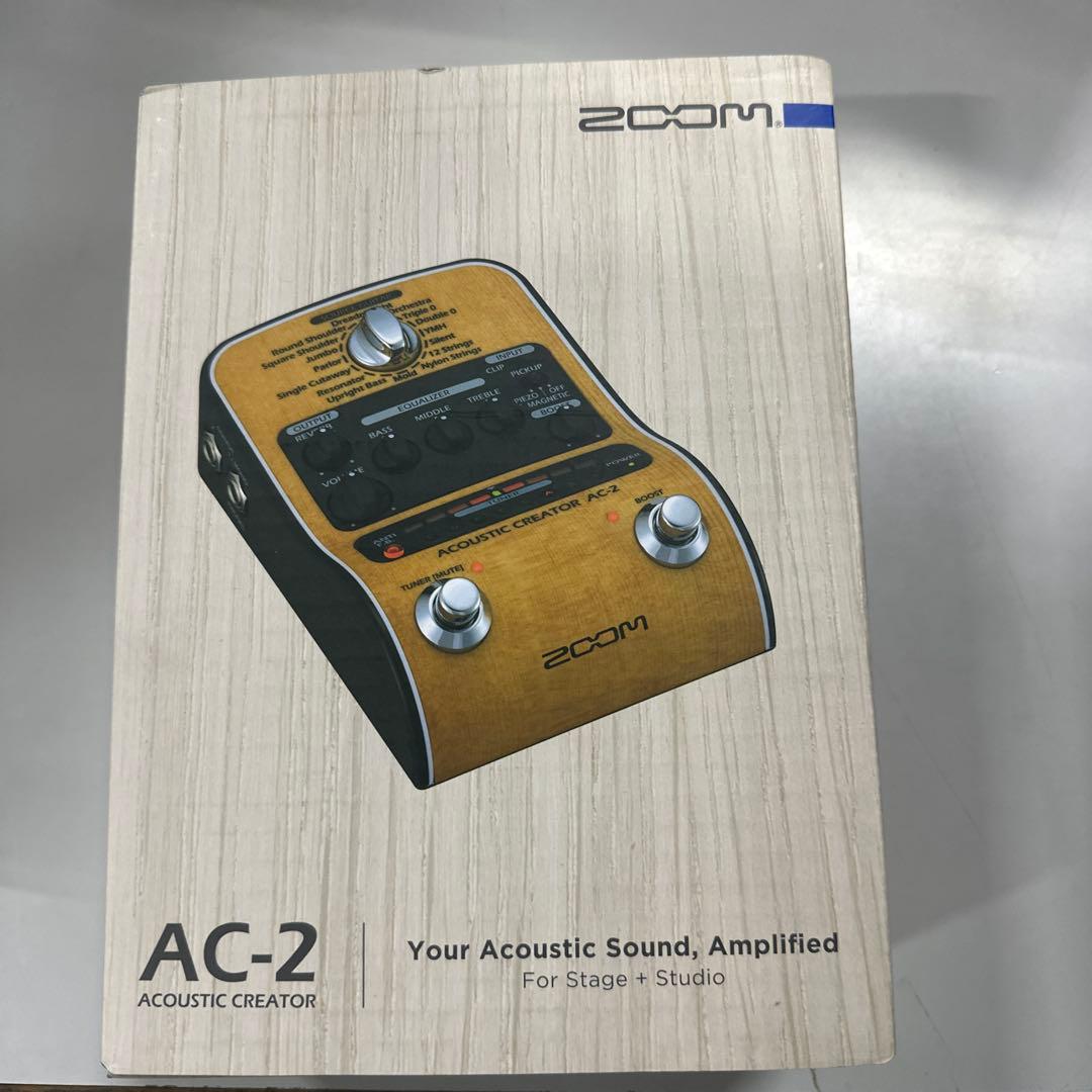 ZOOM ズーム AC-2 アコースティックギター用プリアンプ ピエゾ 新品