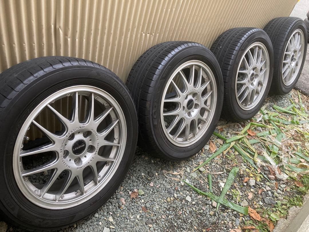 LEGZAS 17インチアルミ　タイヤバリ溝　ヨコハマ215/55R17