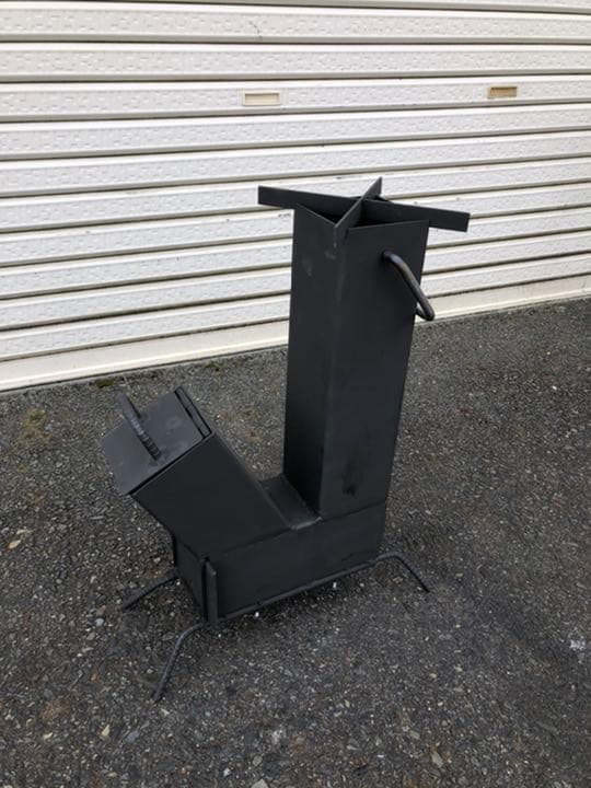 ロケットストーブ　ソロキャンプ