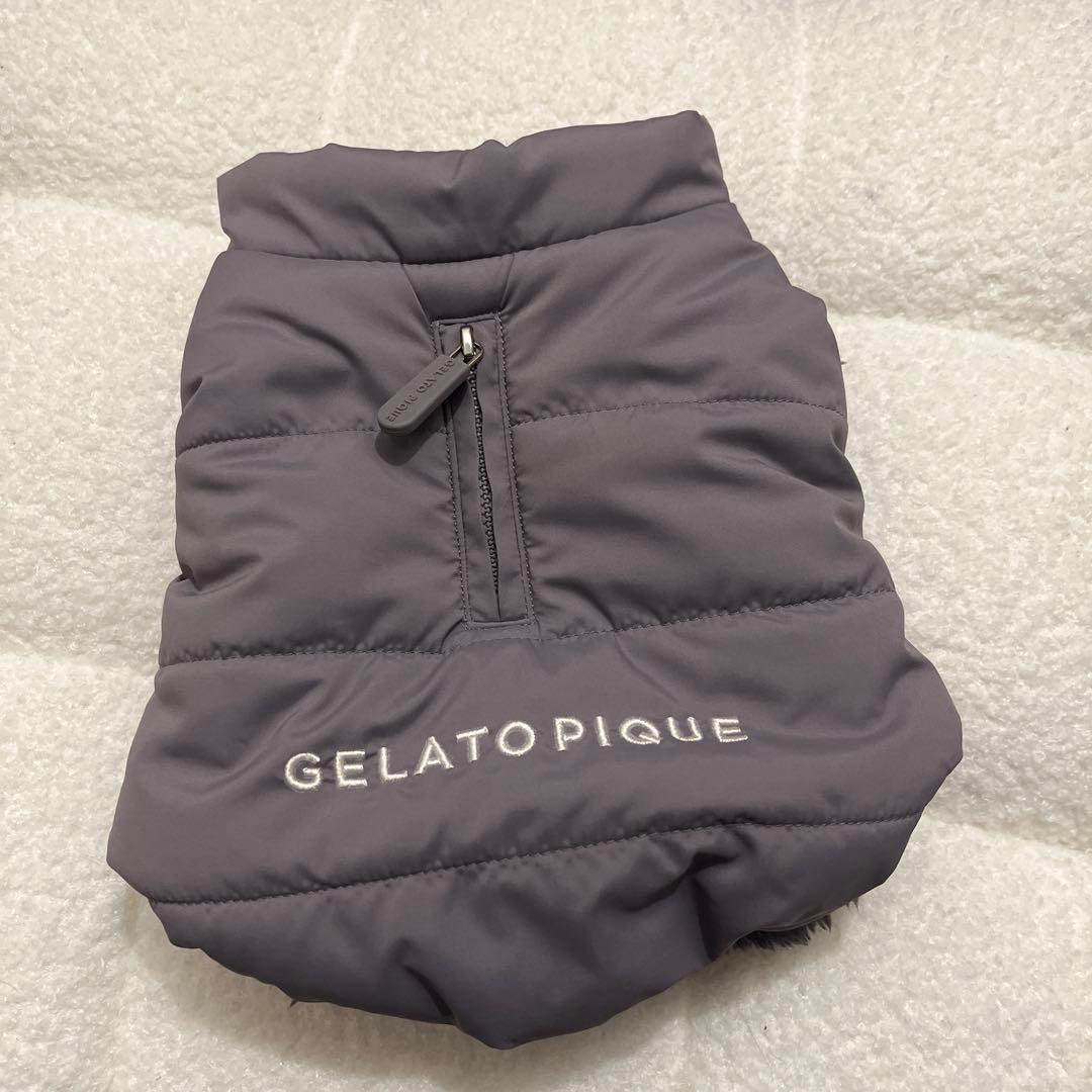 GELATO PIQUEチャコールグレー 犬服 ダウン Mサイズ