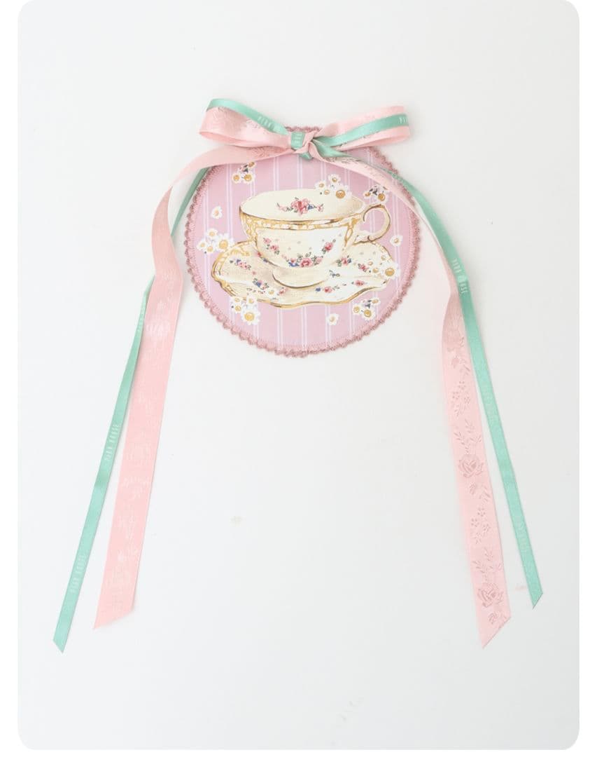 【新品未使用】ピンクハウス/ティーカップワッペンブローチ