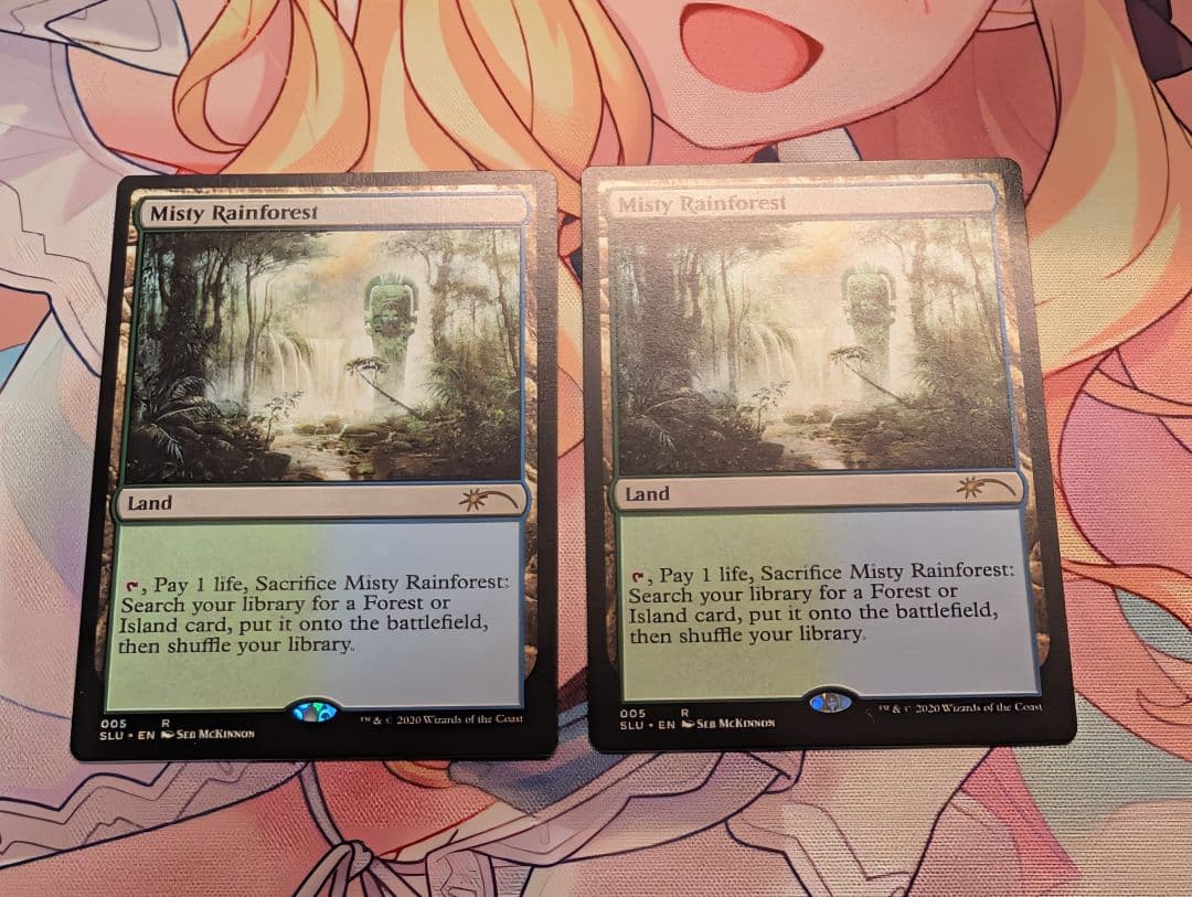 MTG　霧深い雨林/Misty Rainforest　英語　2枚　SLU