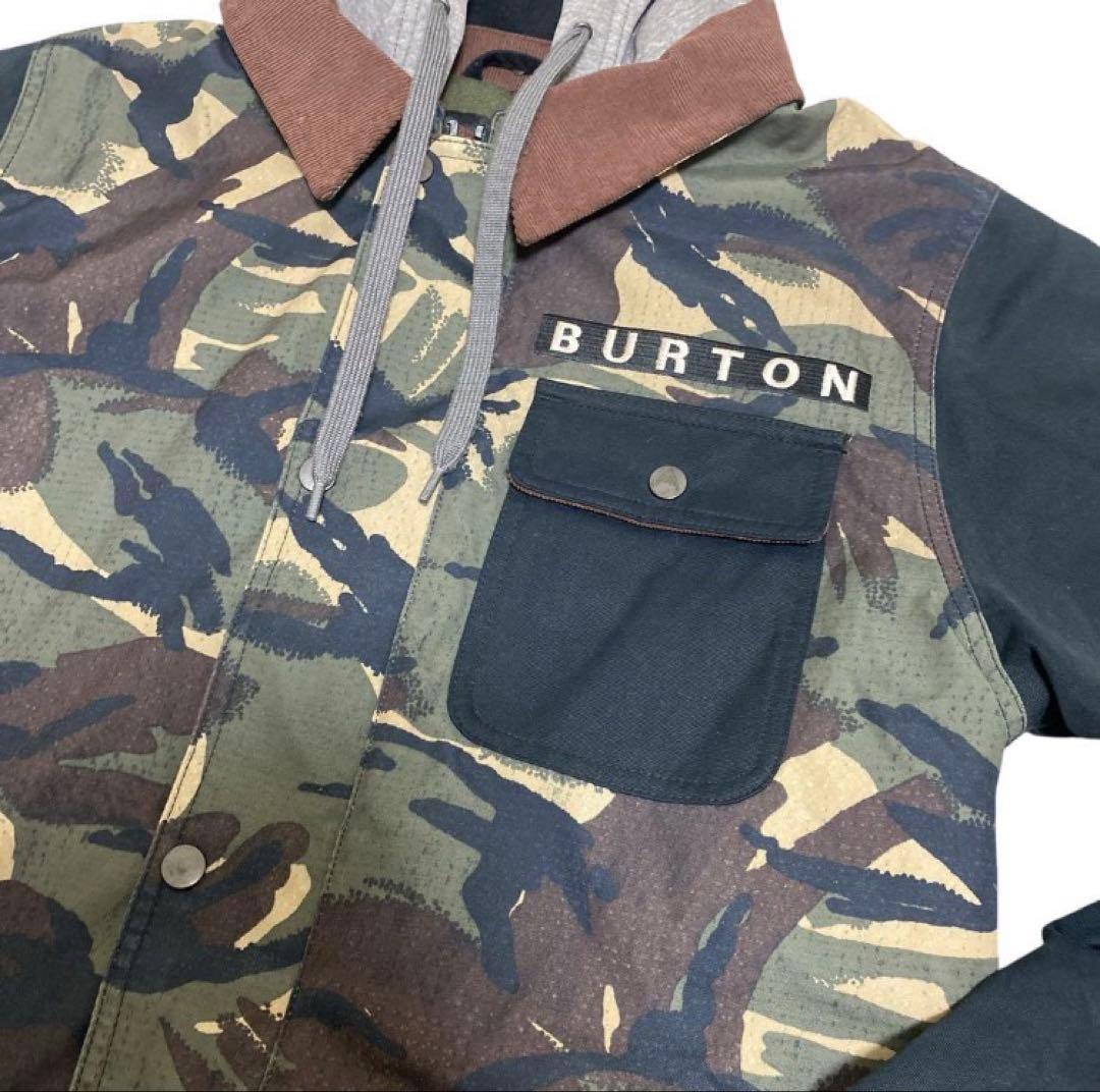 BURTON 迷彩柄 スノーボードウェア、ジャケット　Sサイズ