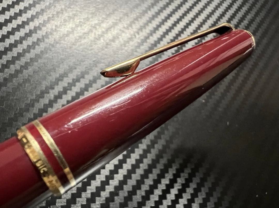 美品 モンブラン クラシック 万年筆 ボルドー EF 極細字