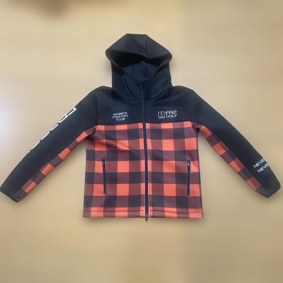 FR2 GOLF チェック柄ジャケット フード付き