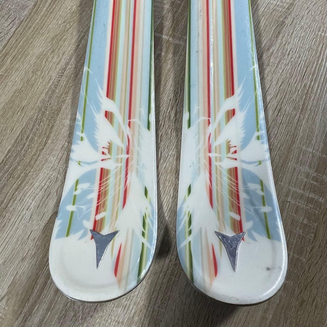 ATOMIC152cm ROSSIGNOL24.5cmストック付きスキーセット