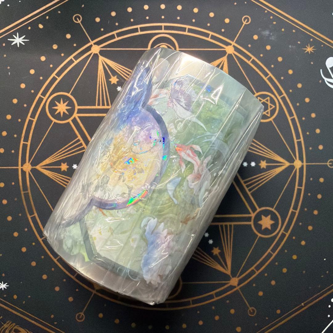 【8475】海外　マステ　5m巻売り　貝殻光マスキングテープ　鏡花水月