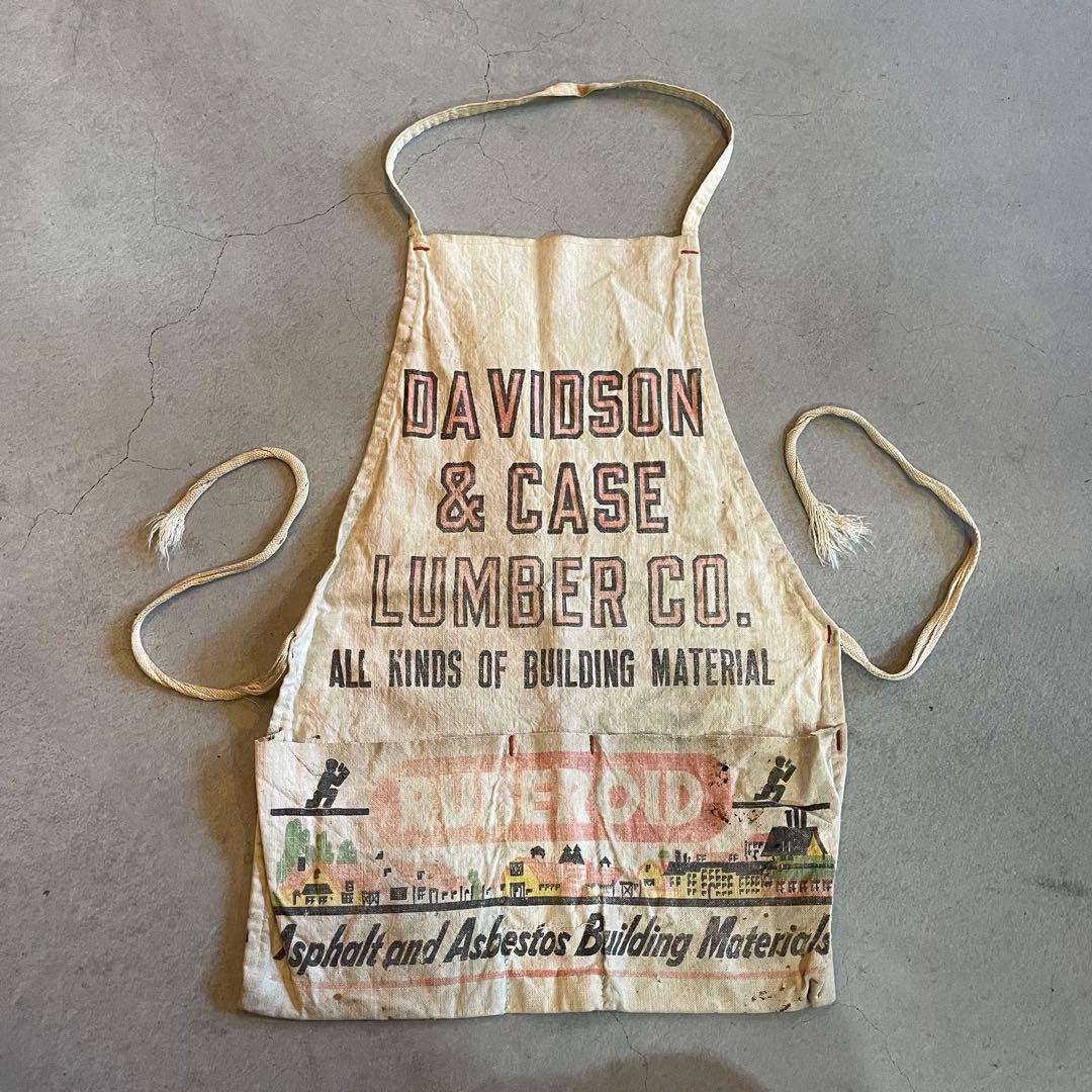50s〜　ワークエプロン　ビンテージ　apron vintage