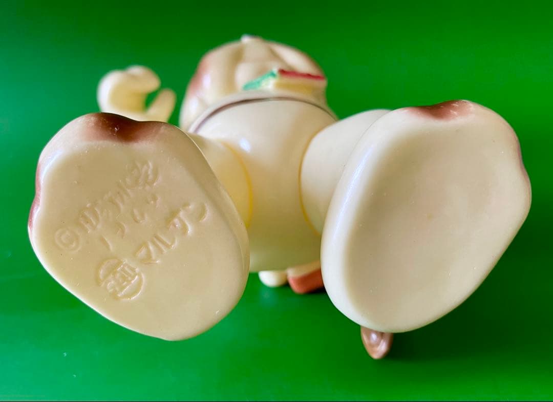 【珍品】当時物　マルザン　のらくろ ブル連隊長 ソフビ　1969年　田川水泡