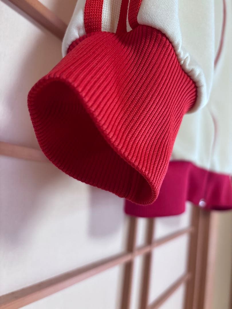 S*✨様 アディダス adidas デサント トラックジャケット 80s 赤 白