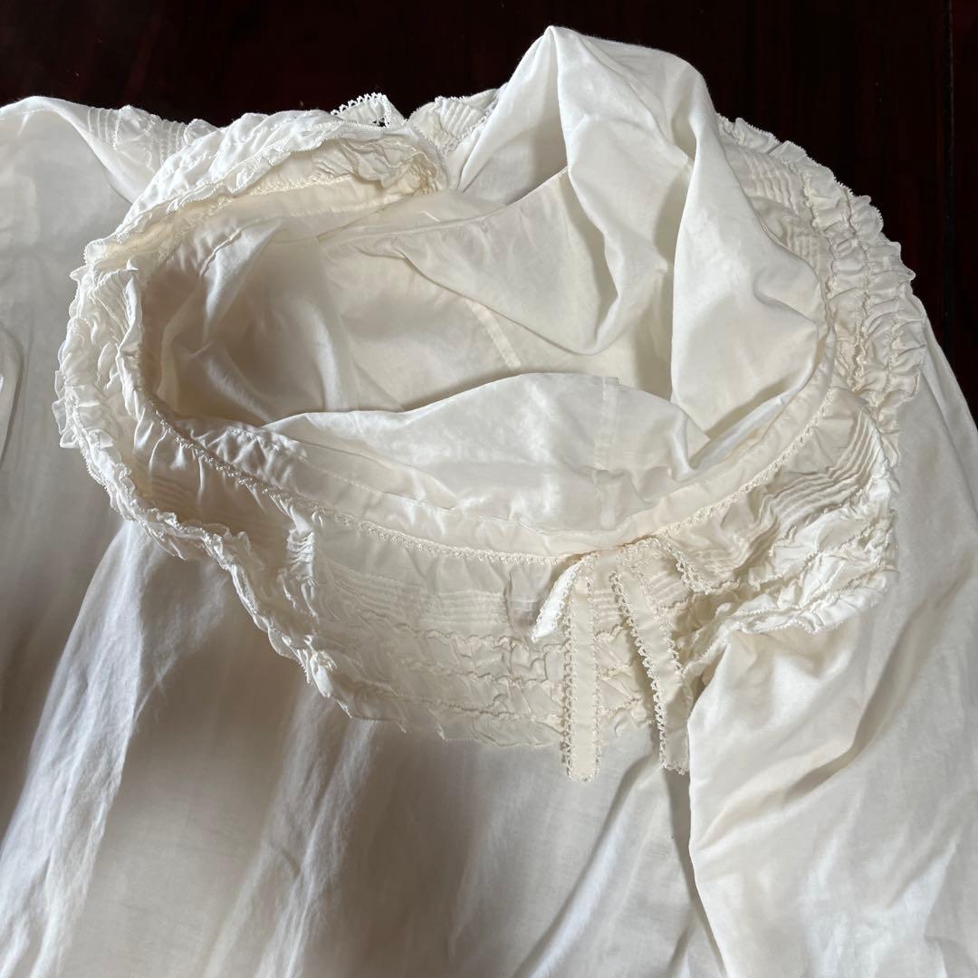 美品☆ピンクハウス☆アイボリーフード付きオーバーブラウス