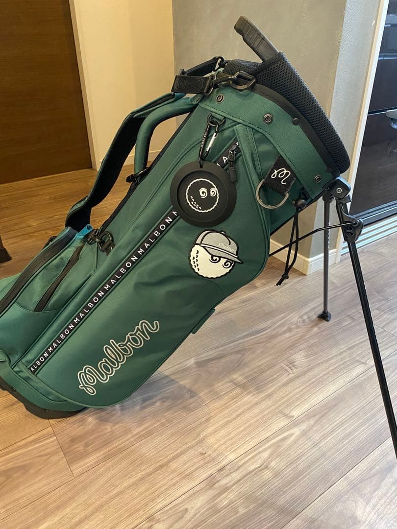 美品マルボンゴルフ　Malbongolf キャディバッグ グリーン