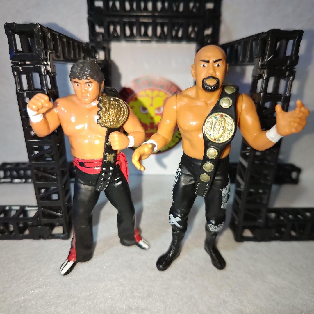 【闘魂三銃士　ベルト2本付】武藤敬司&蝶野正洋&橋本真也フィギュアセット