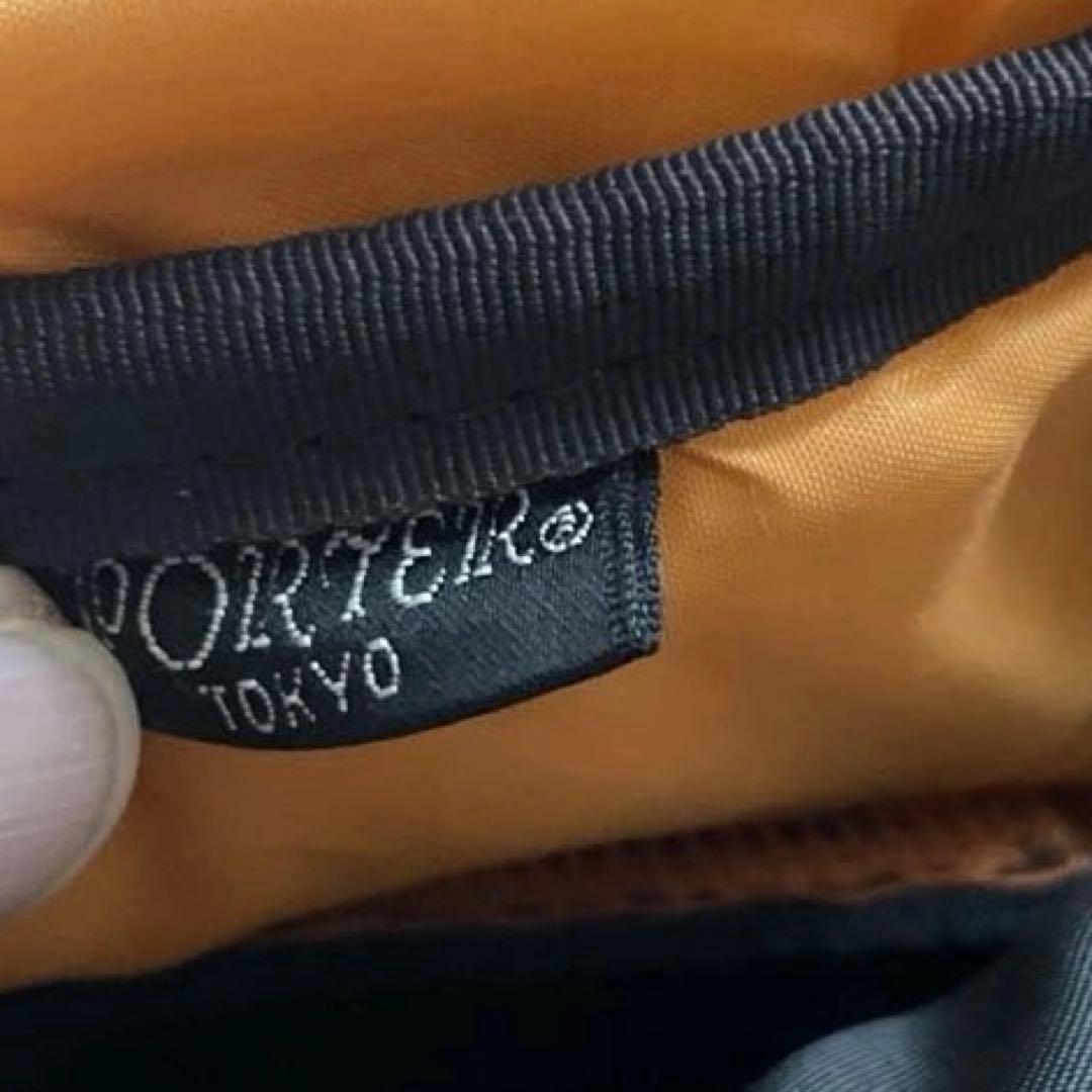 【美品】porter ポーター タンカー ショルダーバッグ ナイロン 黒 2層